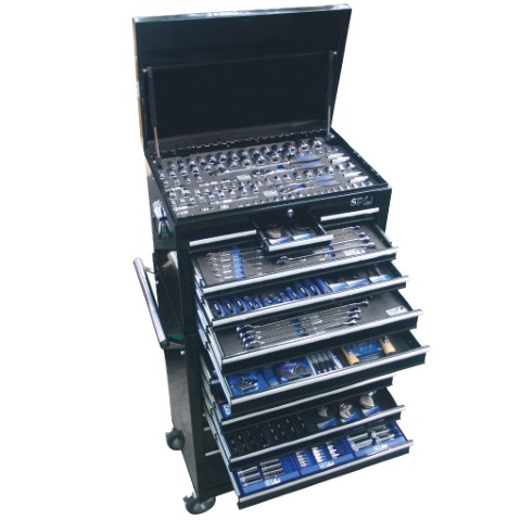SP - 343PC METRIC/SAE TOOL KIT IN CUSTOM SERIES TOOL BOX 